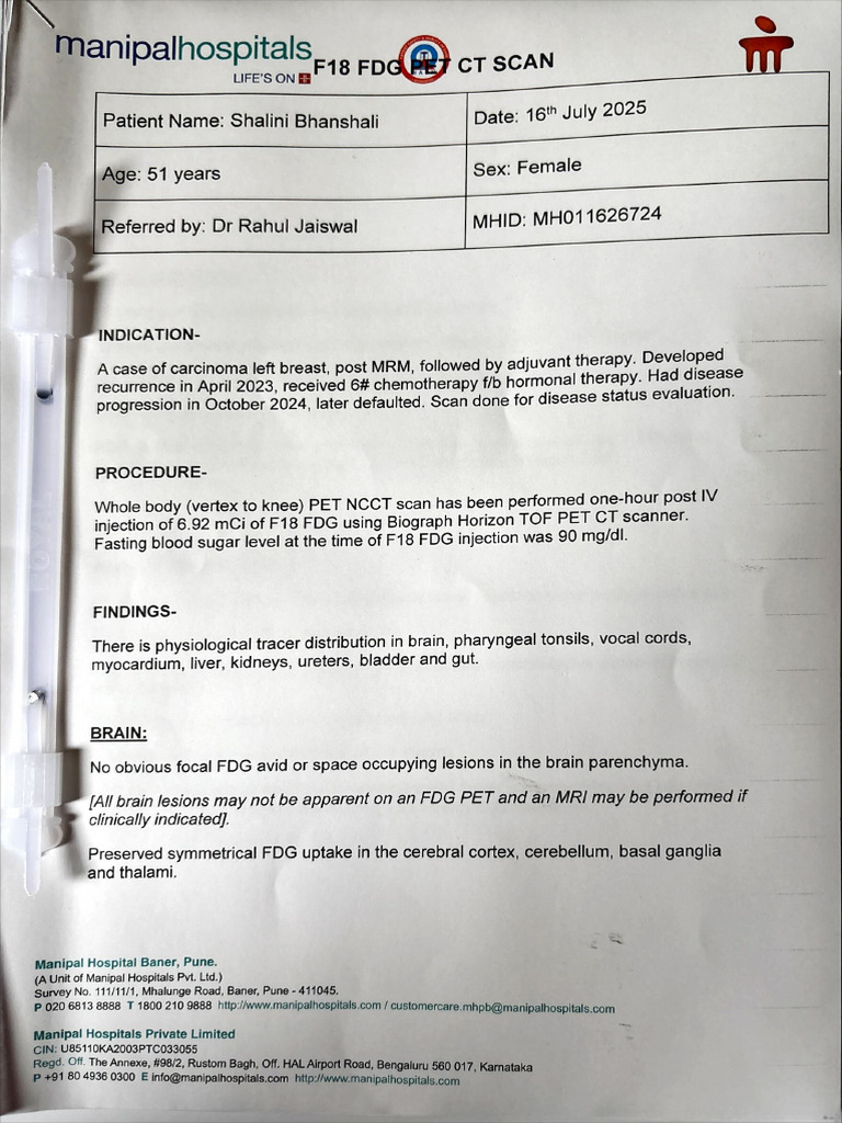 17-07-25, PET Scan 2 | PDF