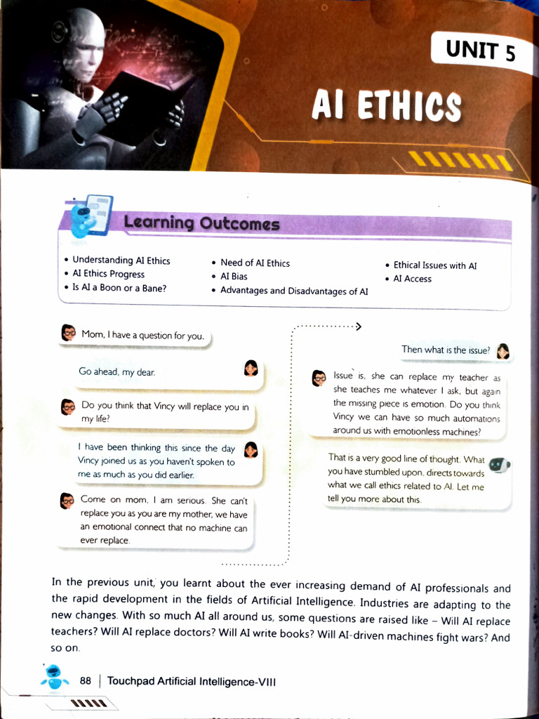 AI Ethics, ICSE Class 8 | PDF