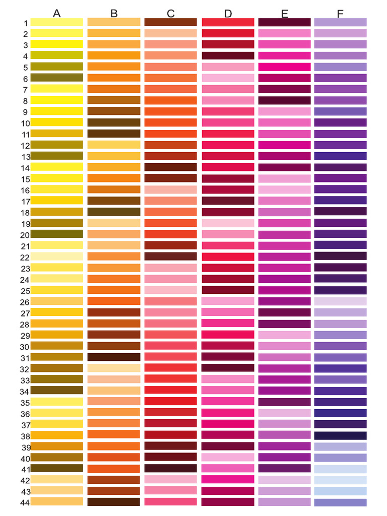 Tabela de Cor CMYK Normal PDF | PDF