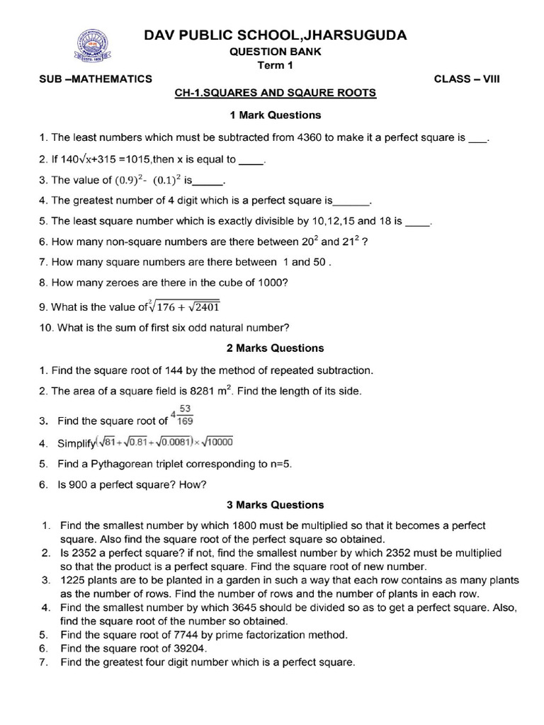 Sample Question Bank | PDF