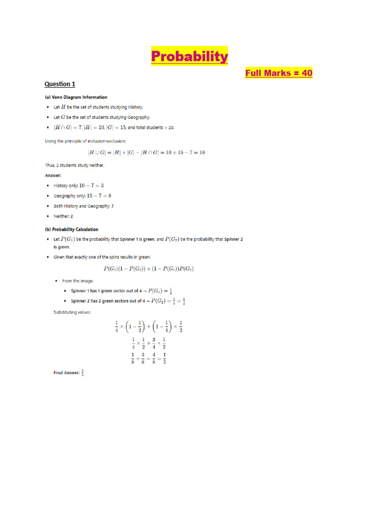 Probability As | PDF