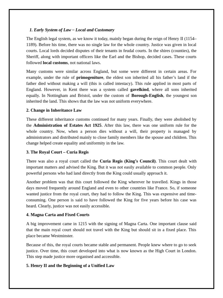 Historical Evolution of The English Constitution | PDF | Equity (Law ...