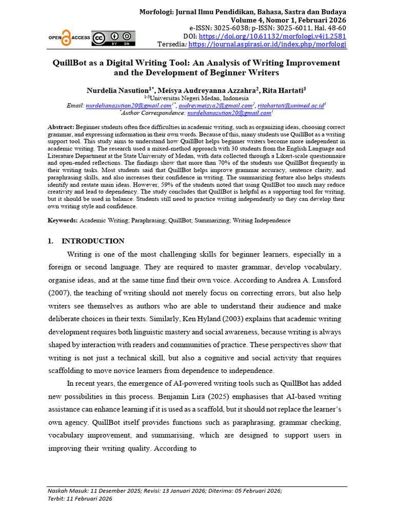 Morfologi+-+Volume+4,+Nomor+1,+Februari+2026+Hal.+48 60 | PDF ...