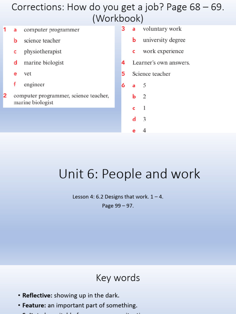 Lesson 4 6.2 Designs That Work. 1 - 4 | PDF