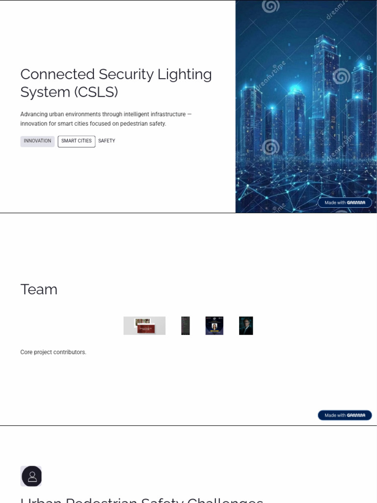 Connected Security Lighting System CSLS | PDF | Internet Of Things ...