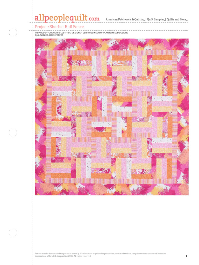 Quilt Pattern PDF Free | PDF | Seam (Sewing) | Quilt