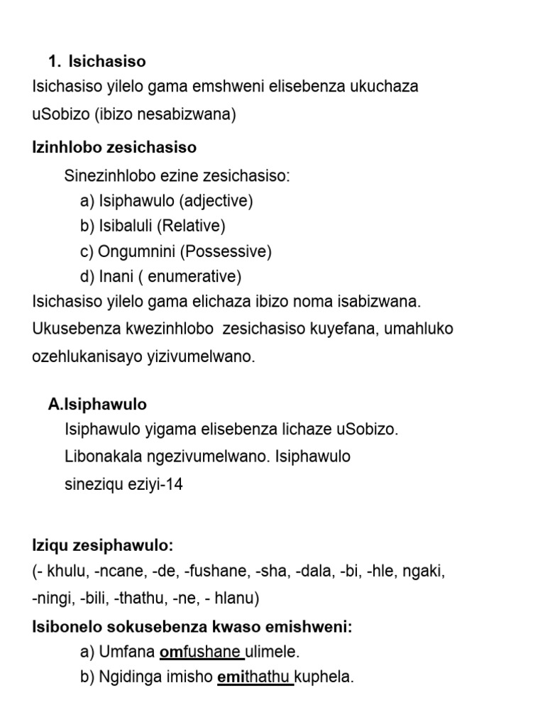 Isichasiso | PDF