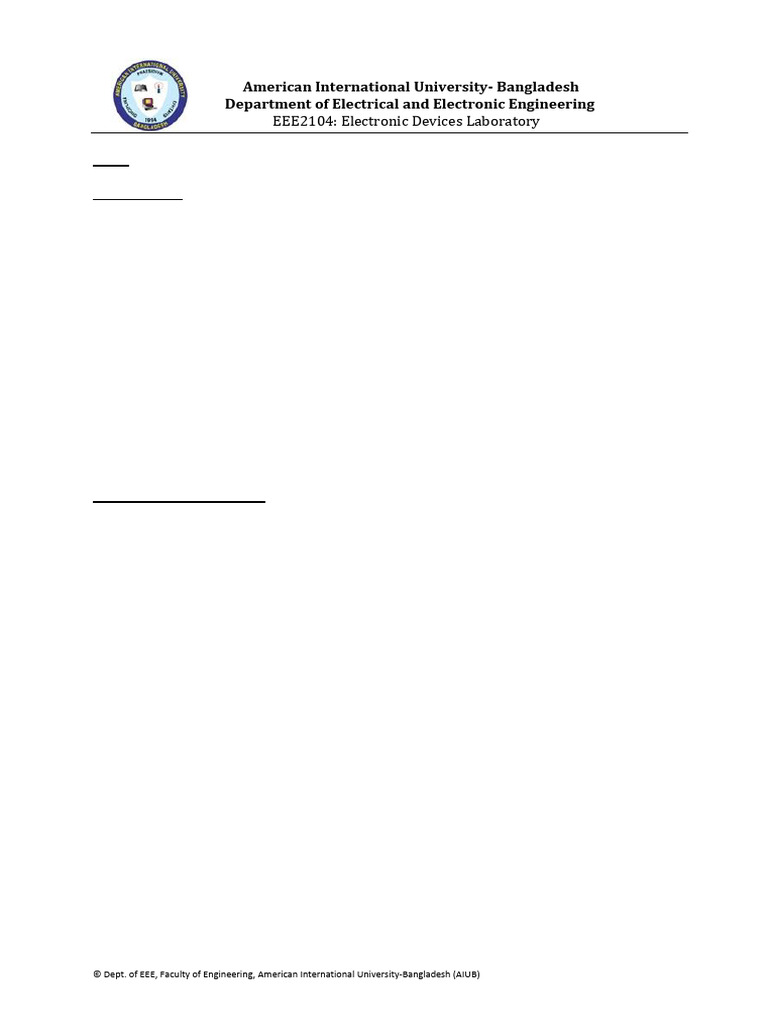 Device Exp 5 Student Manual | PDF | Bipolar Junction Transistor ...