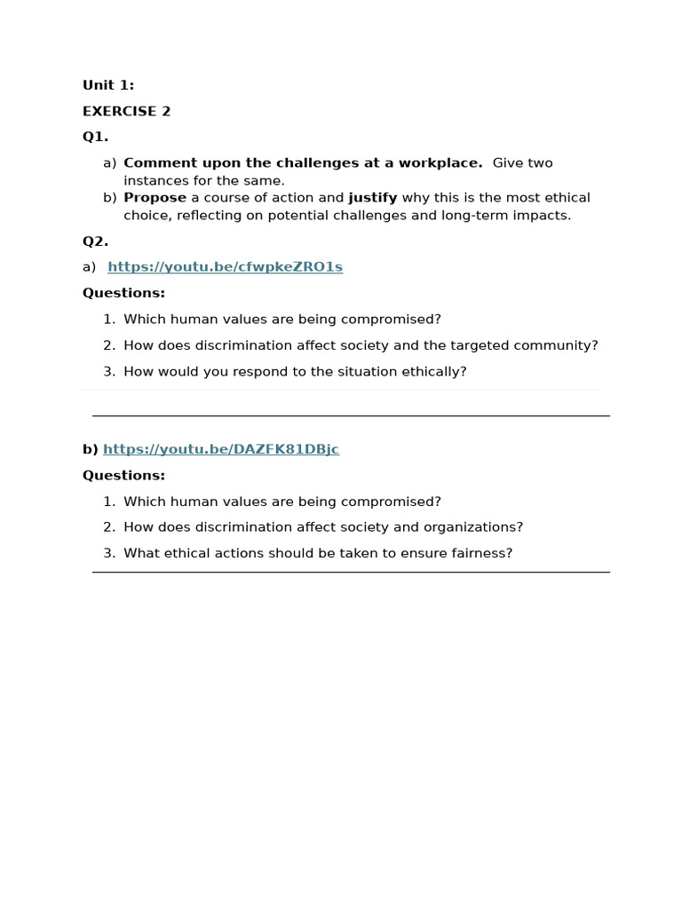 Hve Exercise 2 | PDF