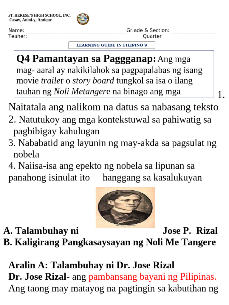 Learning Module Filipino | PDF