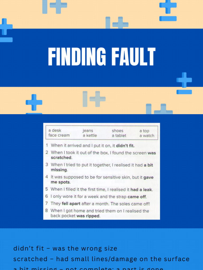 Finding Fault | PDF