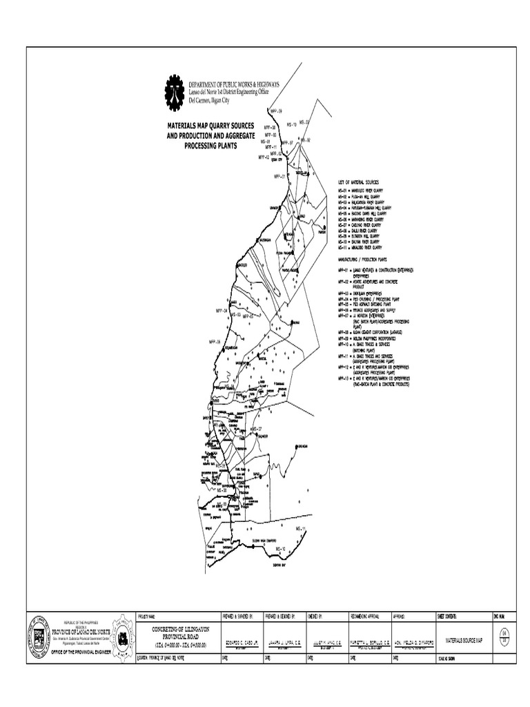 4 MATERIALS SOURCE MAP-roads | PDF