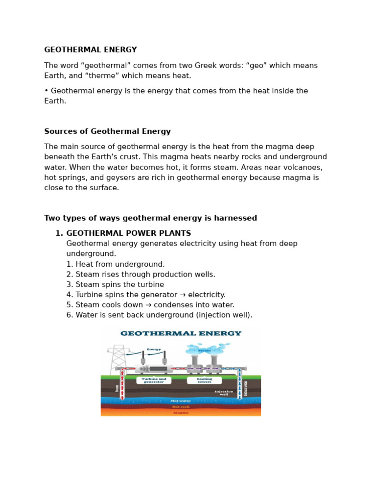 Geothermal Energy Notes Reviewer | PDF | Geothermal Energy | Heat Pump