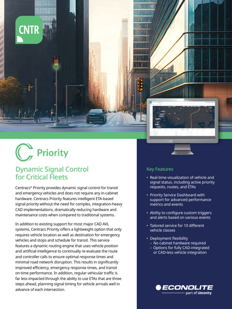 Centracs Priority Datasheet 2024 Digital | PDF | Traffic | Emergency