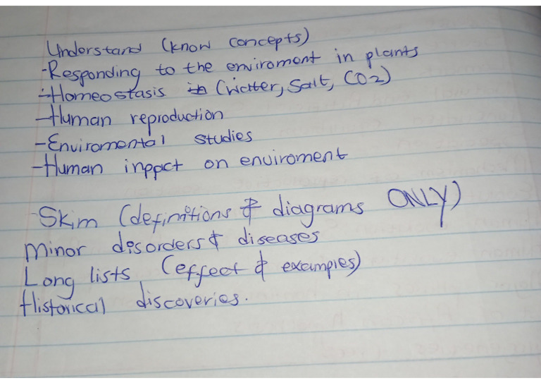 Life Sciences Notes To Myself 2 | PDF