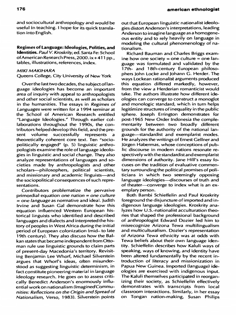 Regimes of Language Ideologies Polities | PDF | Linguistics | Anthropology