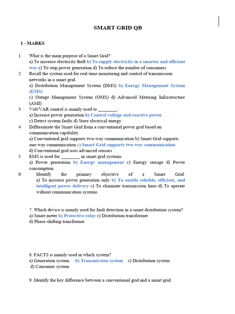 Smart Grid Cat 1 - Merged | PDF | Smart Grid | Electrical Grid