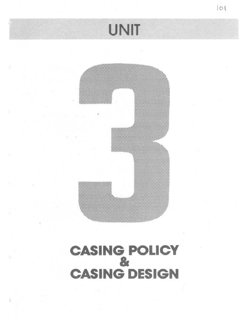Unit-3 Chap-1 of 2 - Casing Policy | PDF