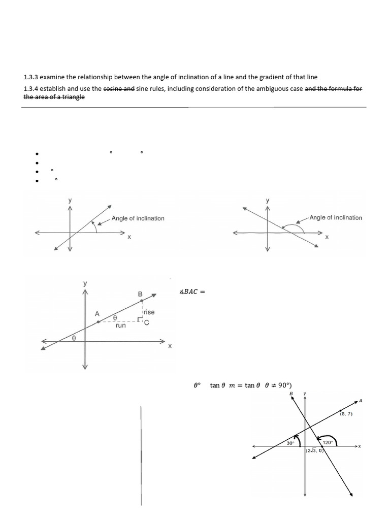 Lesson 4-Angle of Inclination and Sine Rule 2025 | PDF | Trigonometric ...