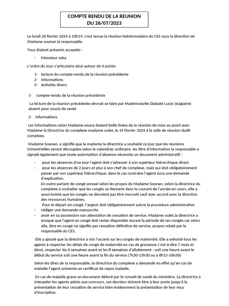 Compte Rendu Adja | PDF