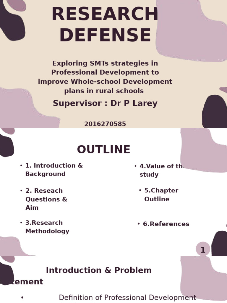 Thesis Defense Presentation | PDF | Methodology | Intelligence