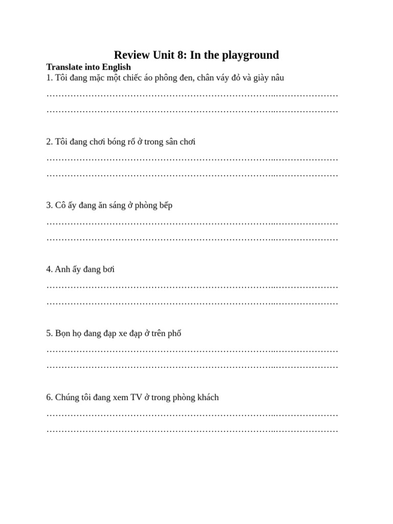 Review Unit 8 Starters | PDF