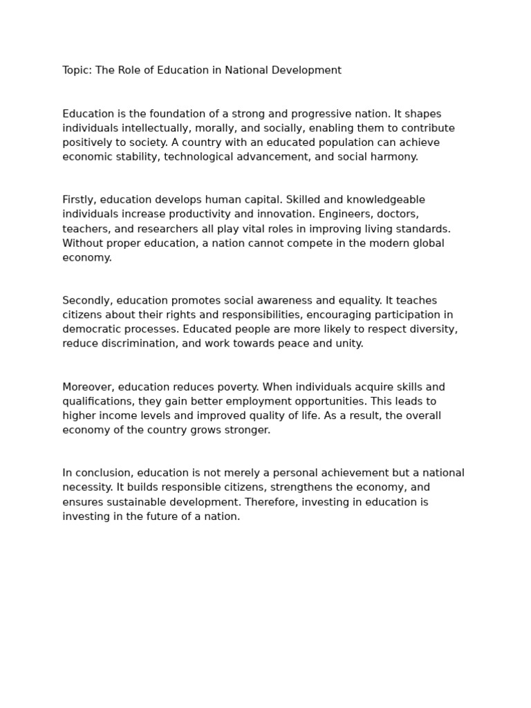 role-of-education-in-national-development-pdf
