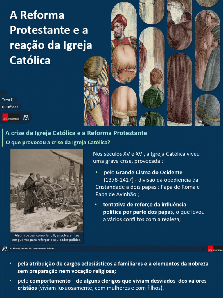 A Reforma Protestante e A Reação Da Igreja Católica | PDF | Igreja ...
