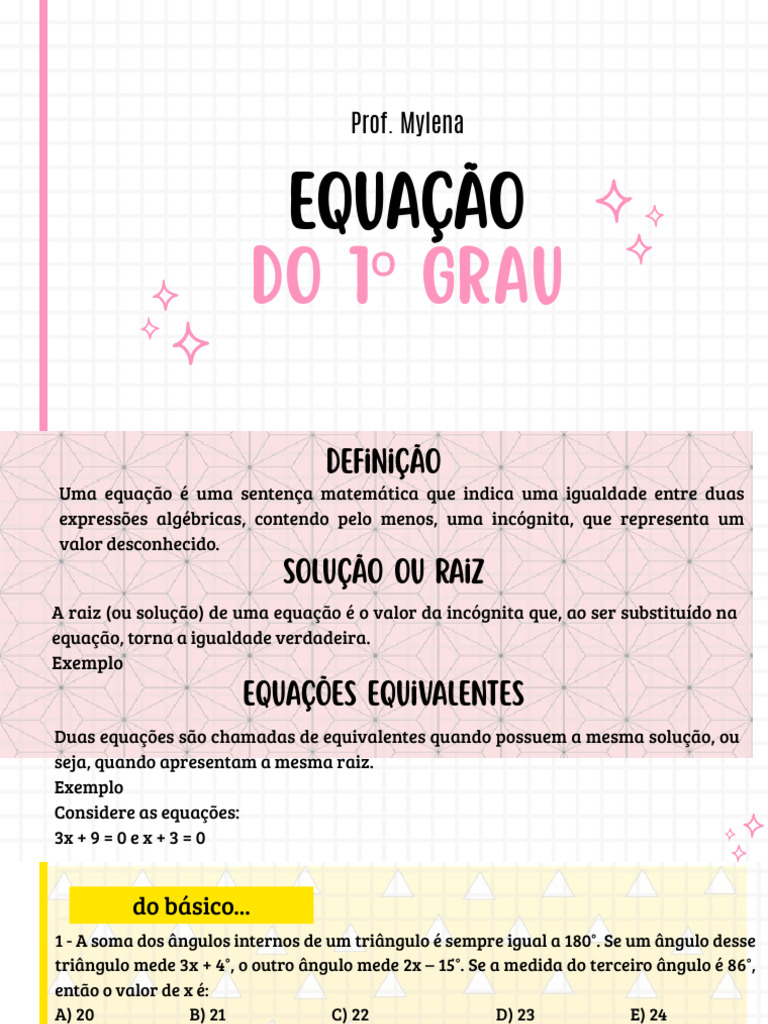 Terceirão | PDF | Equações | Matemática