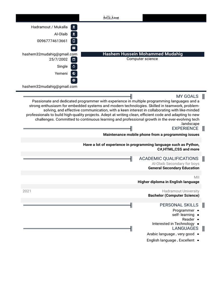 My CV | PDF | Software Engineering | Computer Science