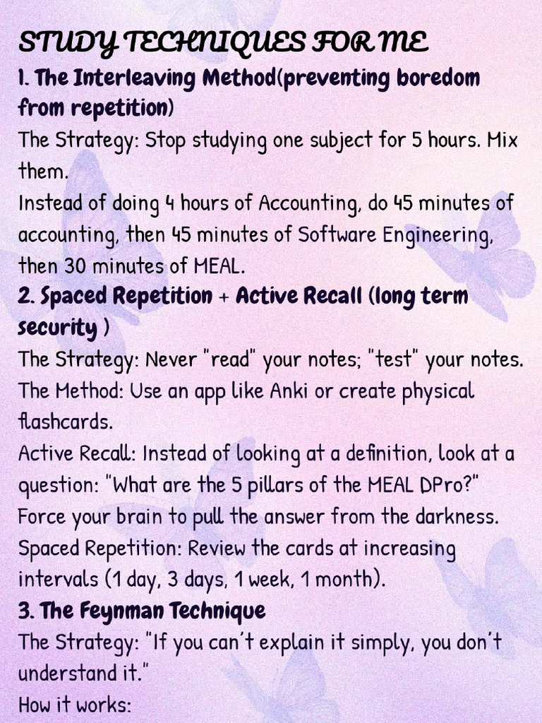 Study Techniques | PDF