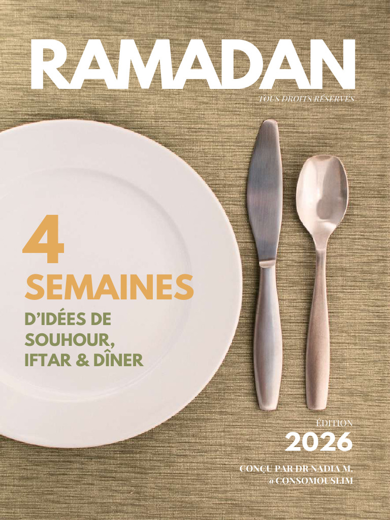 Ebook Menus Ramadan 2026 VD Compressed Vz7ila | PDF | sauce | Épice
