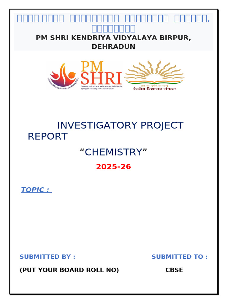 Cover Page Project | PDF
