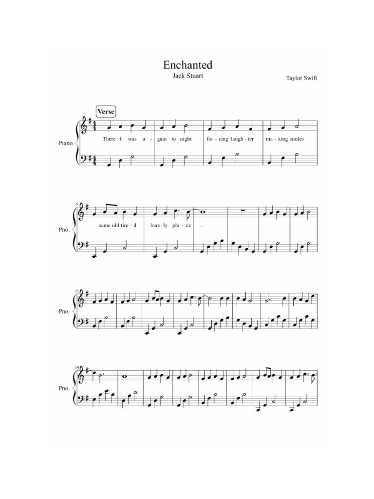 Enchanted Sheet Music