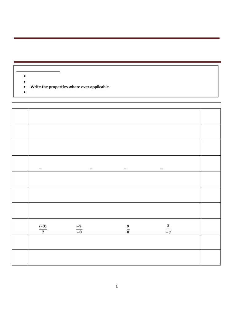 G7 - Maths - Sample Paper'24 | PDF | Triangle | Angle