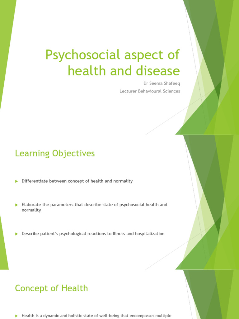 Psychosocial Aspect of Health and Disease | PDF | Psychology | Well Being