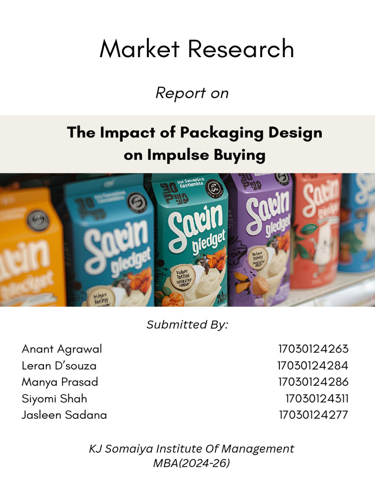 MR Report - Impact of Packaging Design | PDF | Errors And Residuals ...