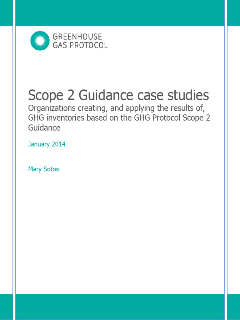 Scope 2 Guidance Case Studies - 0 - 0 | PDF | Renewable Energy | Carbon ...