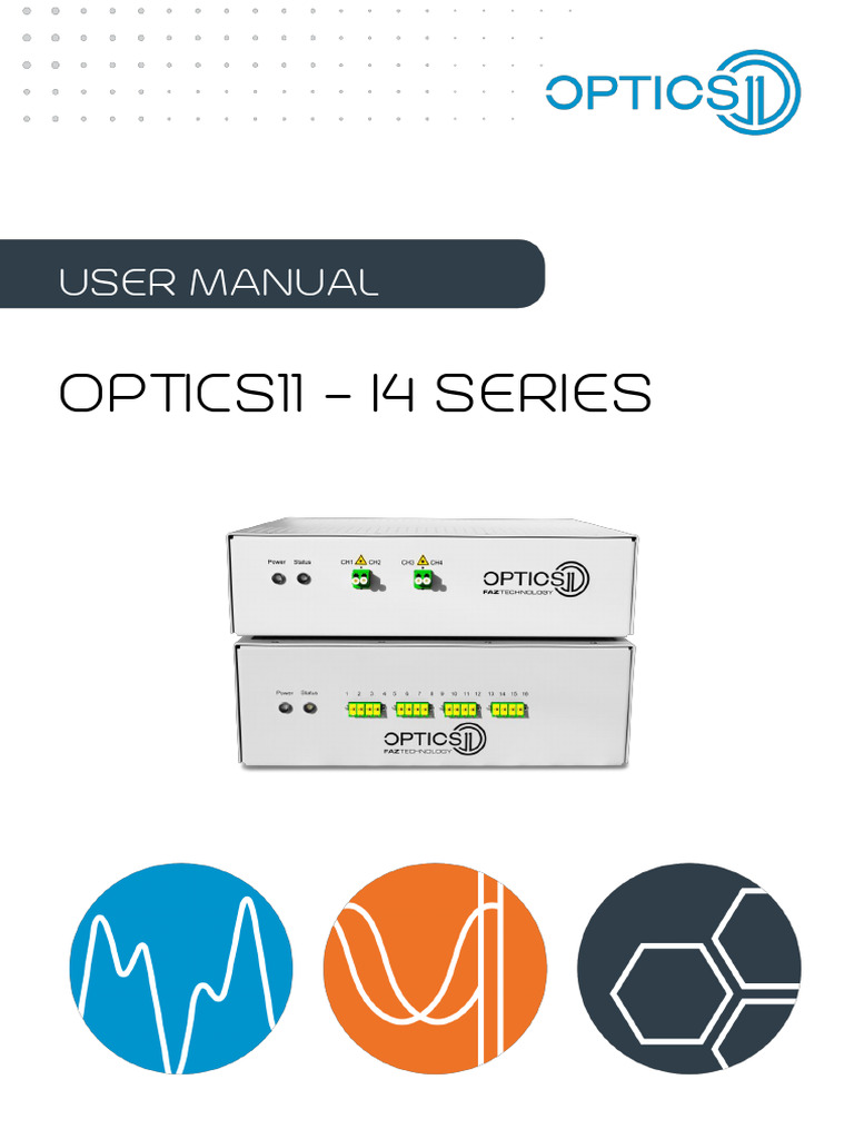 Optics11 - I4Series - User Manual | PDF | Spectral Density | Decibel