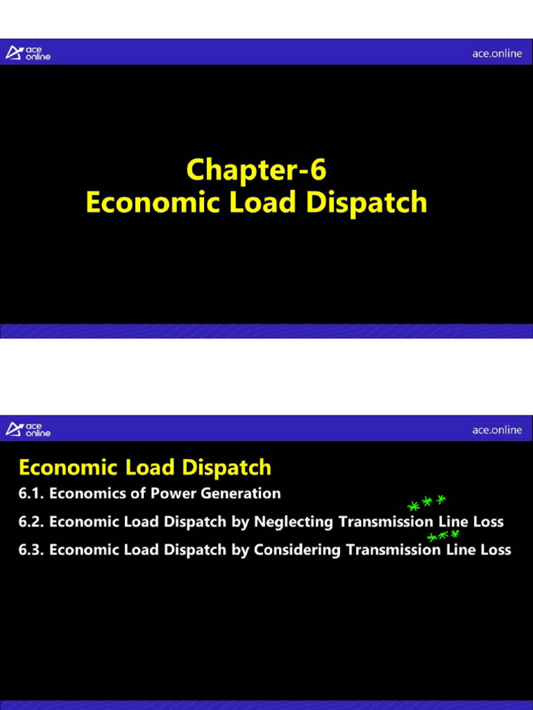 Economic Load Dispatch | PDF