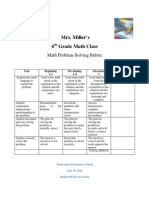 Mrs. Miller's: 6 Grade Math Class