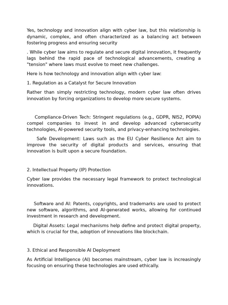 Cyber Law | PDF | Computer Security | Security