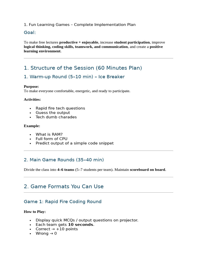 Game 1 For Skillup Session | PDF | Computer Architecture | Computing