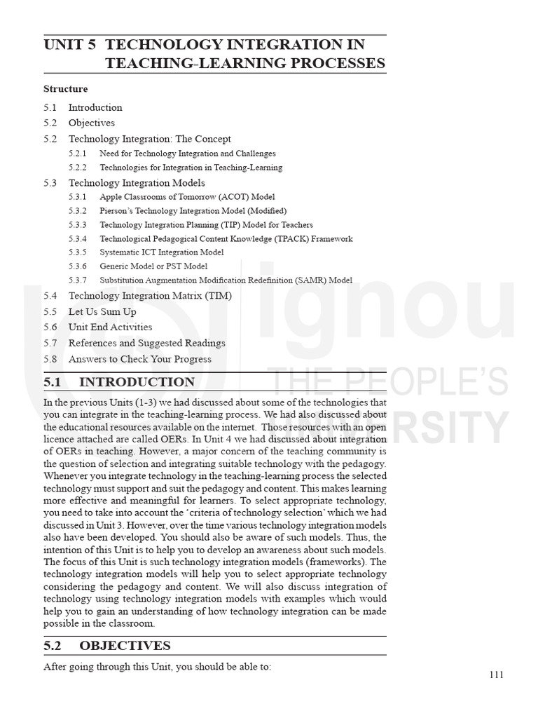 Unit 5 | PDF | Pedagogy | Educational Technology