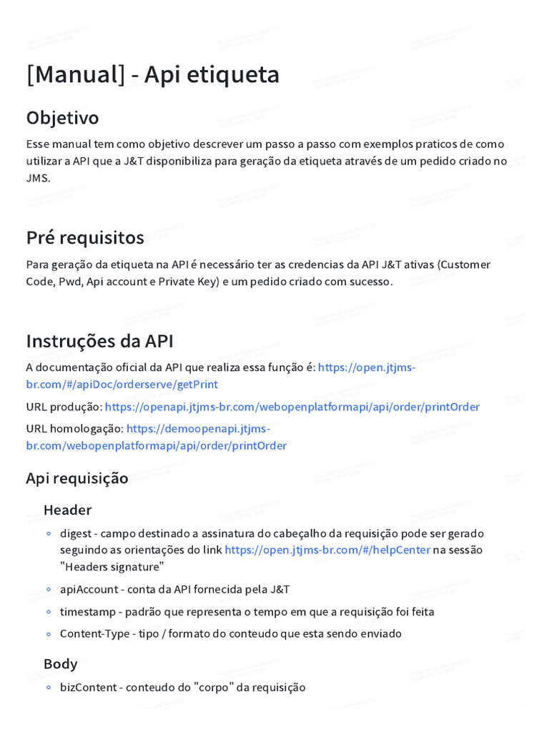 (Manual) - Api Etiqueta | PDF | Informática | Programação de computadores