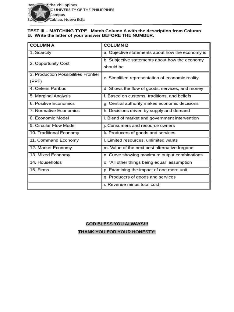 Test Paper | PDF