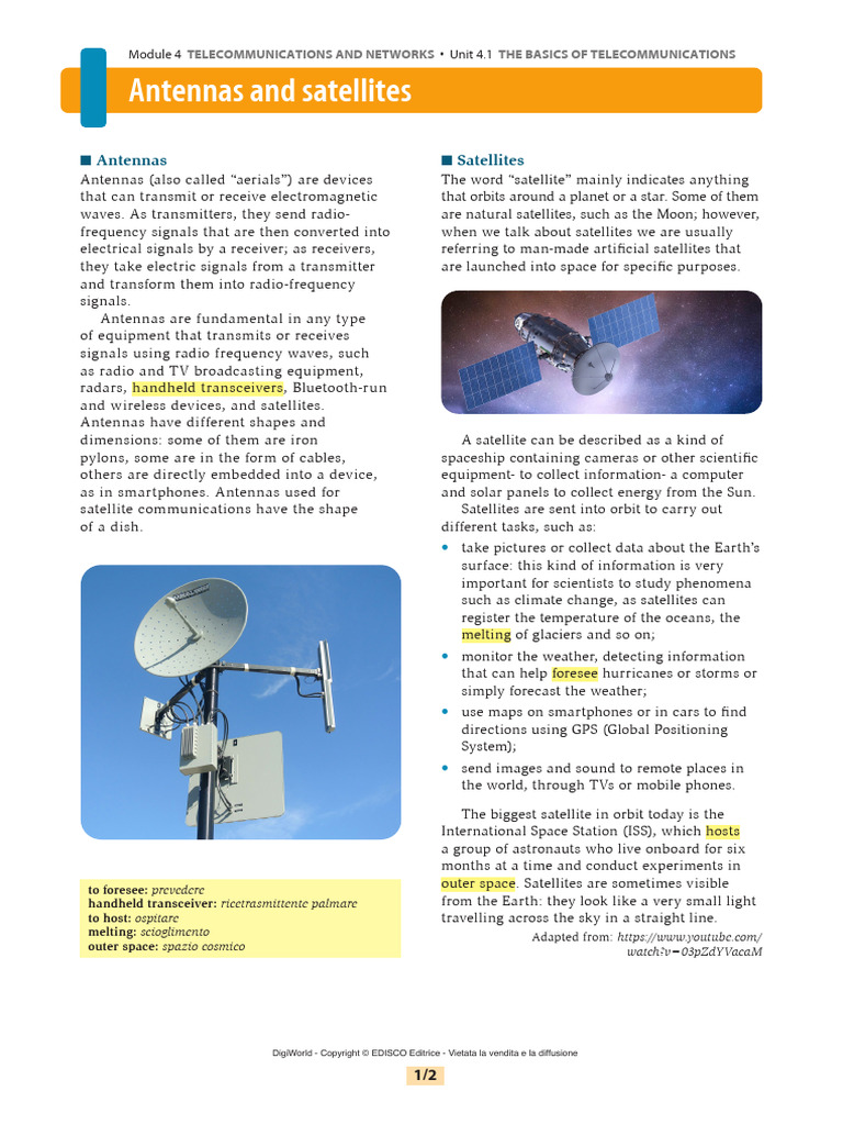 Antennas and Satellites | PDF | Satellite | Transmitter