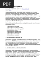 Tes Observasi Multiple Intelligence