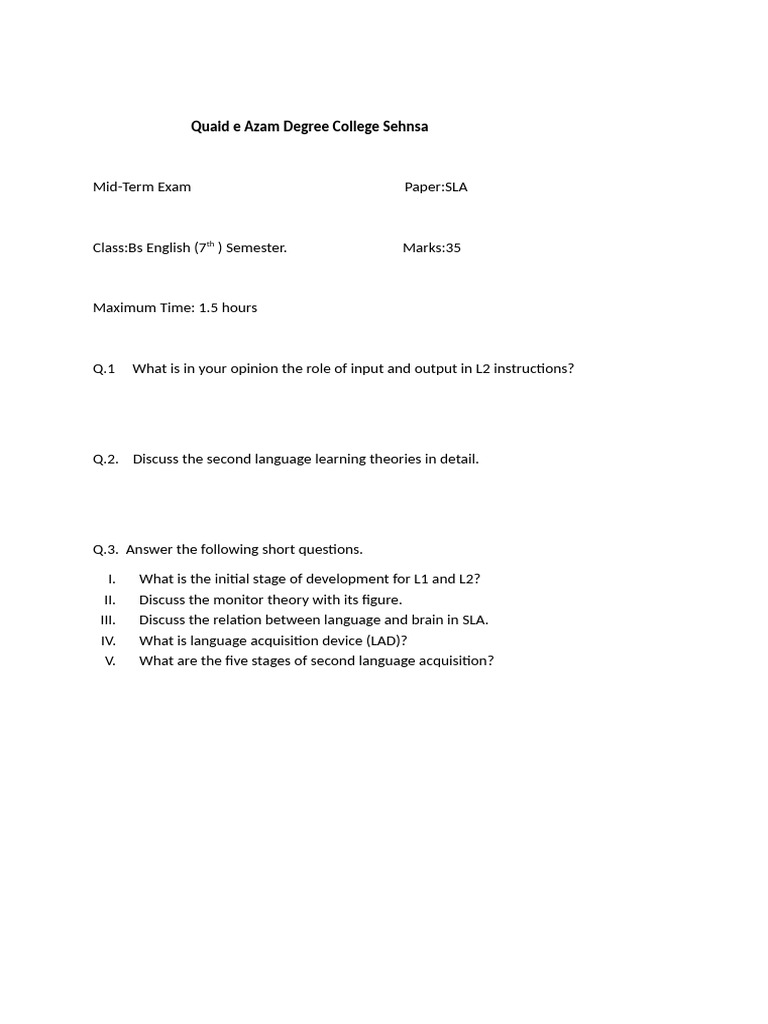 Sla Paper | PDF