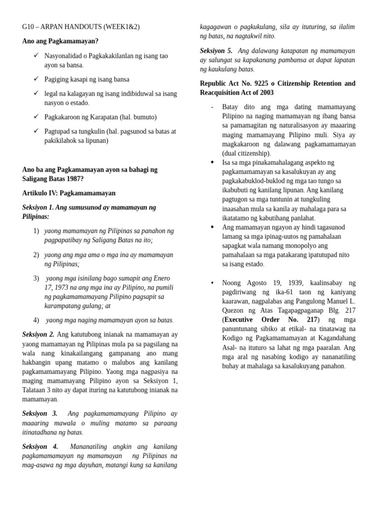 WEEK 12 Handouts 10 - 095938 | PDF